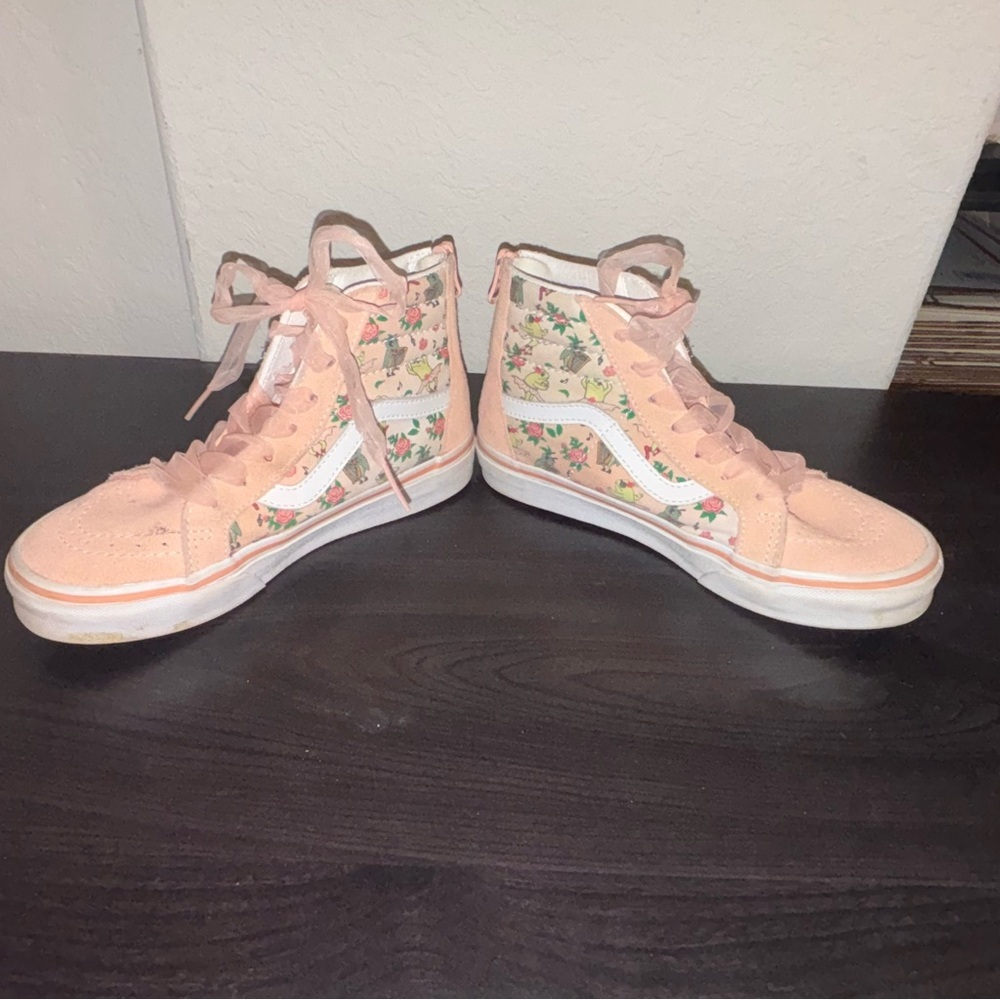 Girls Vans Size 2 Frog FrolicTropical Peach - Picture 5 of 6